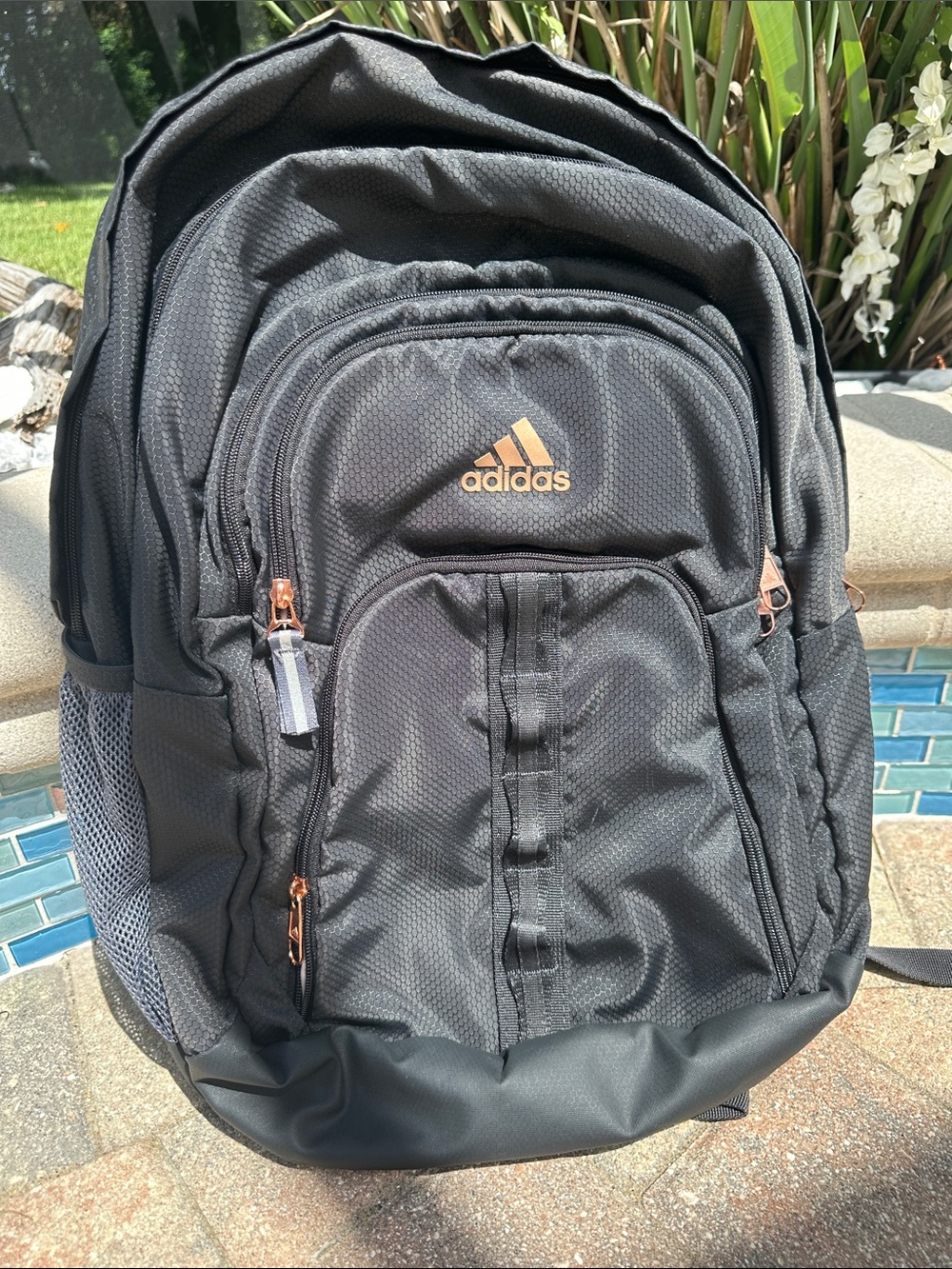 Adidas Prime 6 Backpack (Gray with Rose Gold)